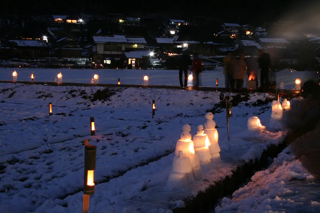 美山_かやぶきの里_雪とうろう(南丹市).JPG